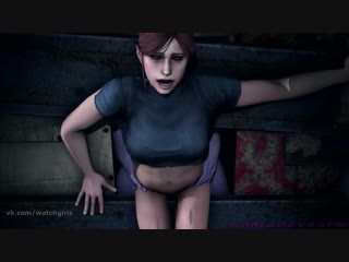 rule34 resident evil halloween special 2018 - claire redfield 3d porn zombie sound 1min